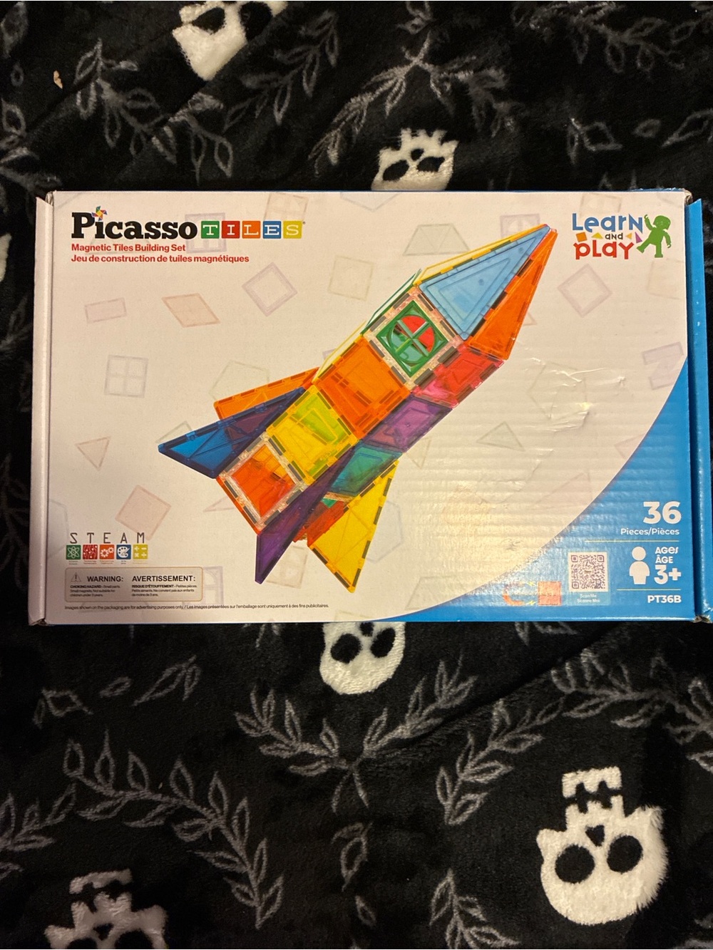 36-Piece Magnetic Building Set - Bright Multicolor